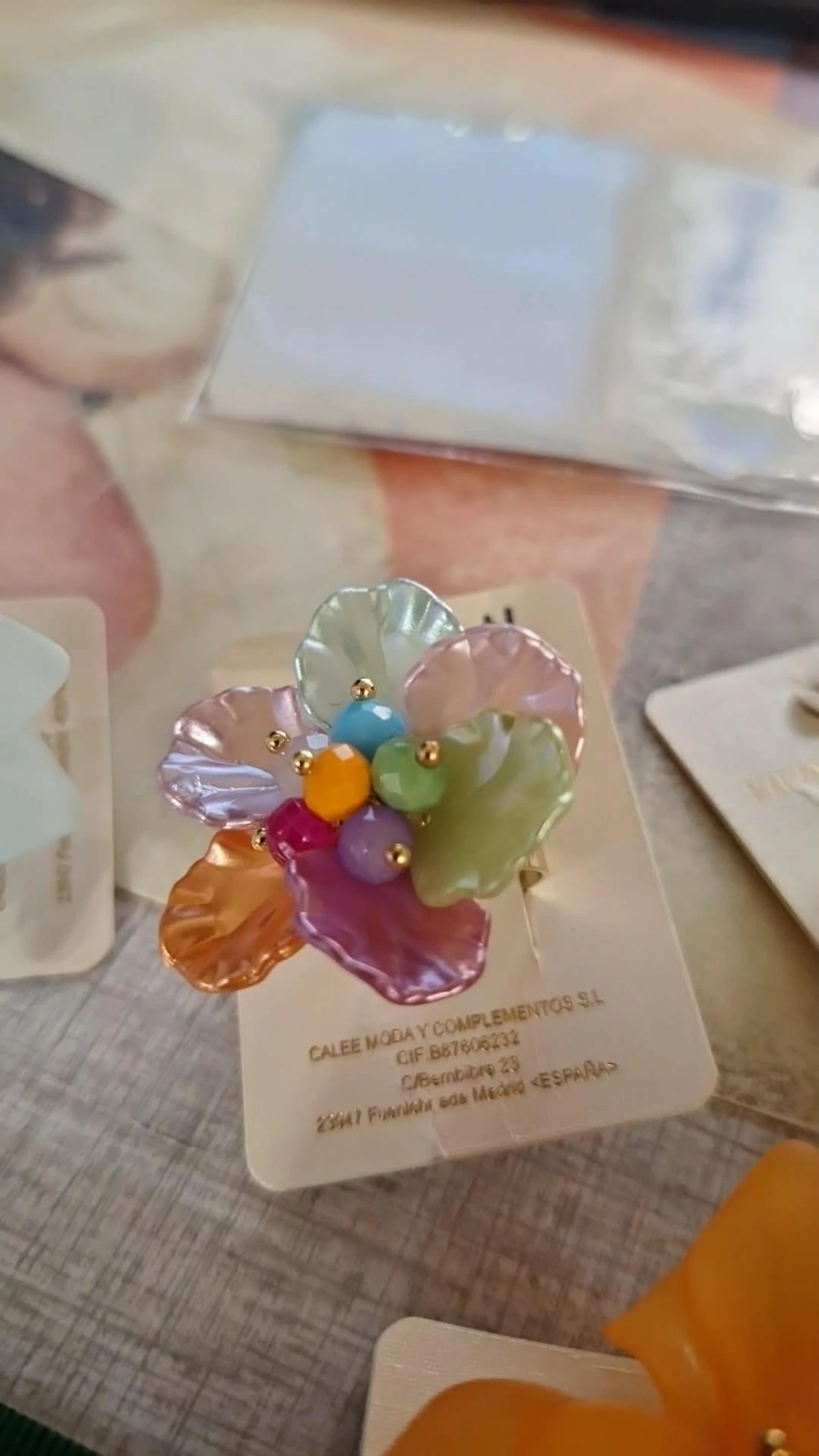 Superbe bague viviana Mode acier acrylique